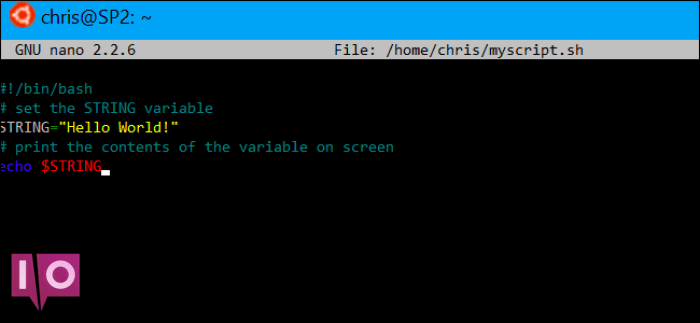 Lab 7-1 scripting in the bash shell