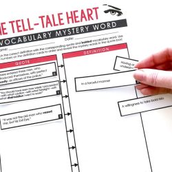 Tell tale heart vocabulary worksheet