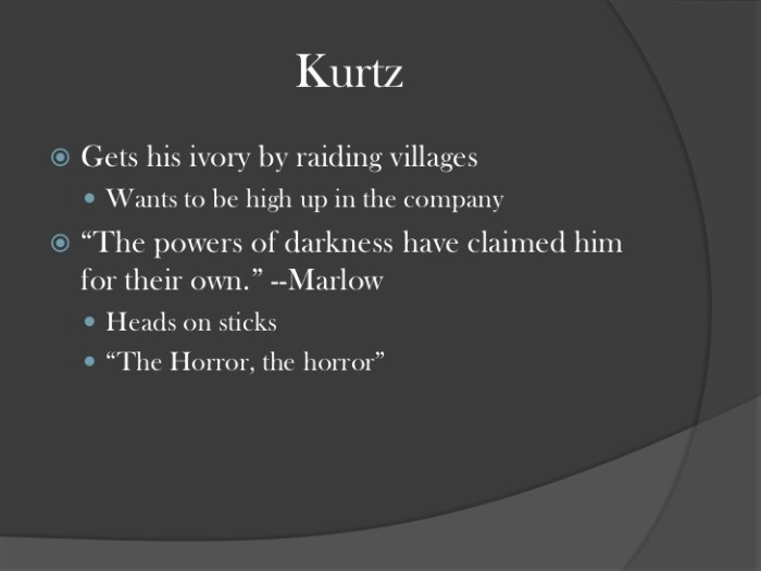 Heart of darkness quotes about kurtz