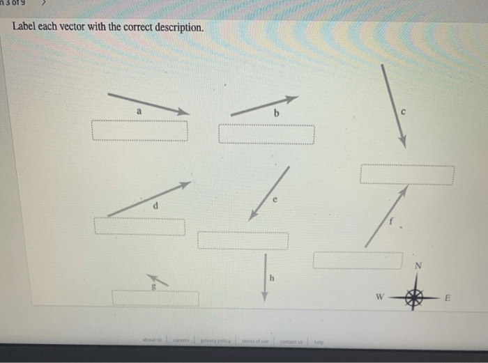 Vector east south solved correct label transcribed problem text been show has