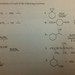 Draw the product of each of the following reactions