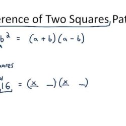 Factoring the difference of squares worksheet